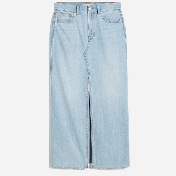 NWT MADEWELL The Rilee Denim Midi Skirt - Picture 4 of 9